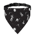 Astronaut In Space Pattern Print Over The Collar Dog Bandana