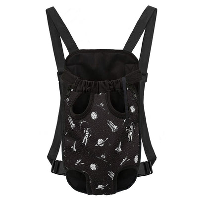 Astronaut In Space Pattern Print Pet Carrier Backpack