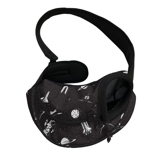 Astronaut In Space Pattern Print Pet Sling Carrier