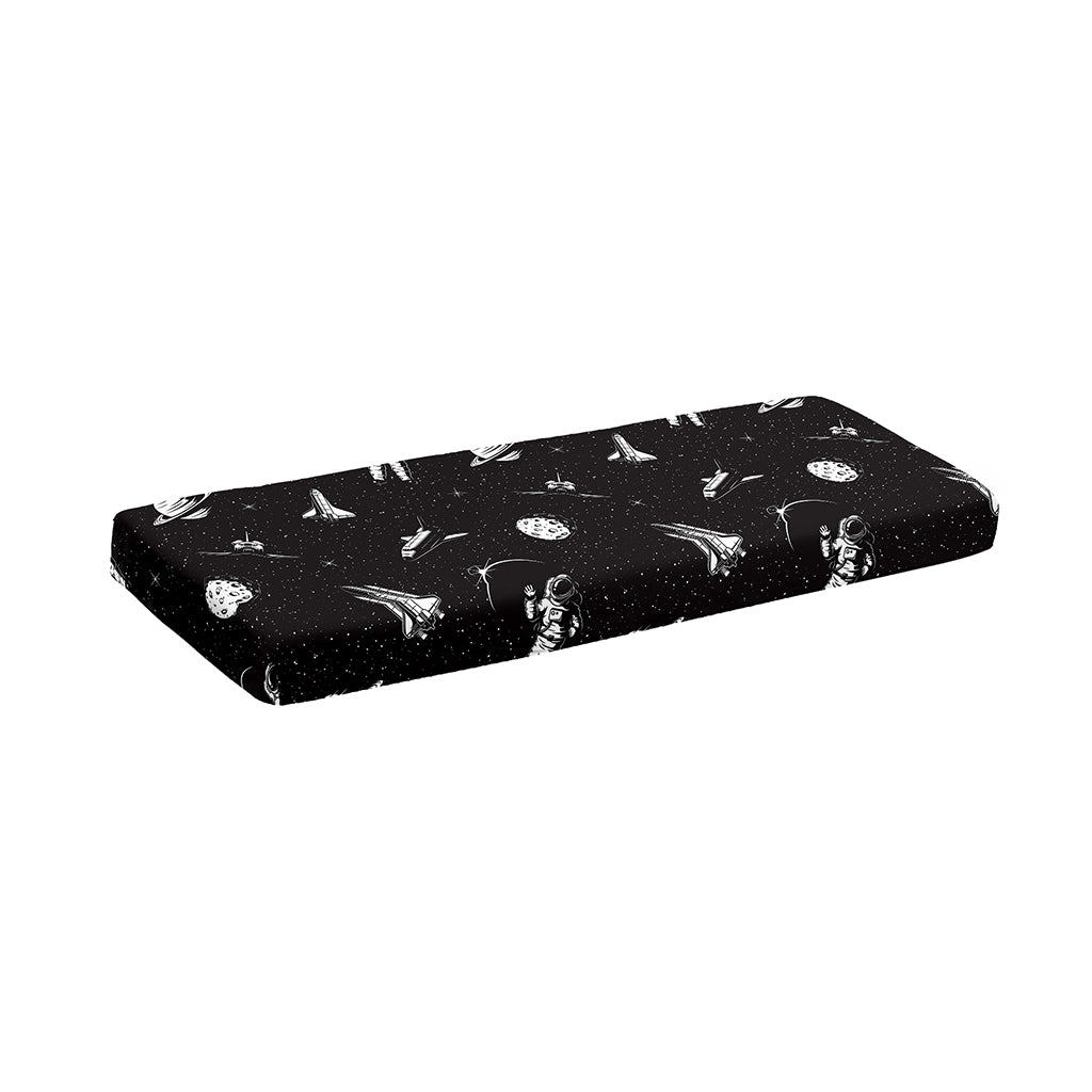 Astronaut In Space Pattern Print Piano Keyboard Cover