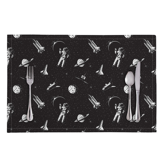 Astronaut In Space Pattern Print Placemat