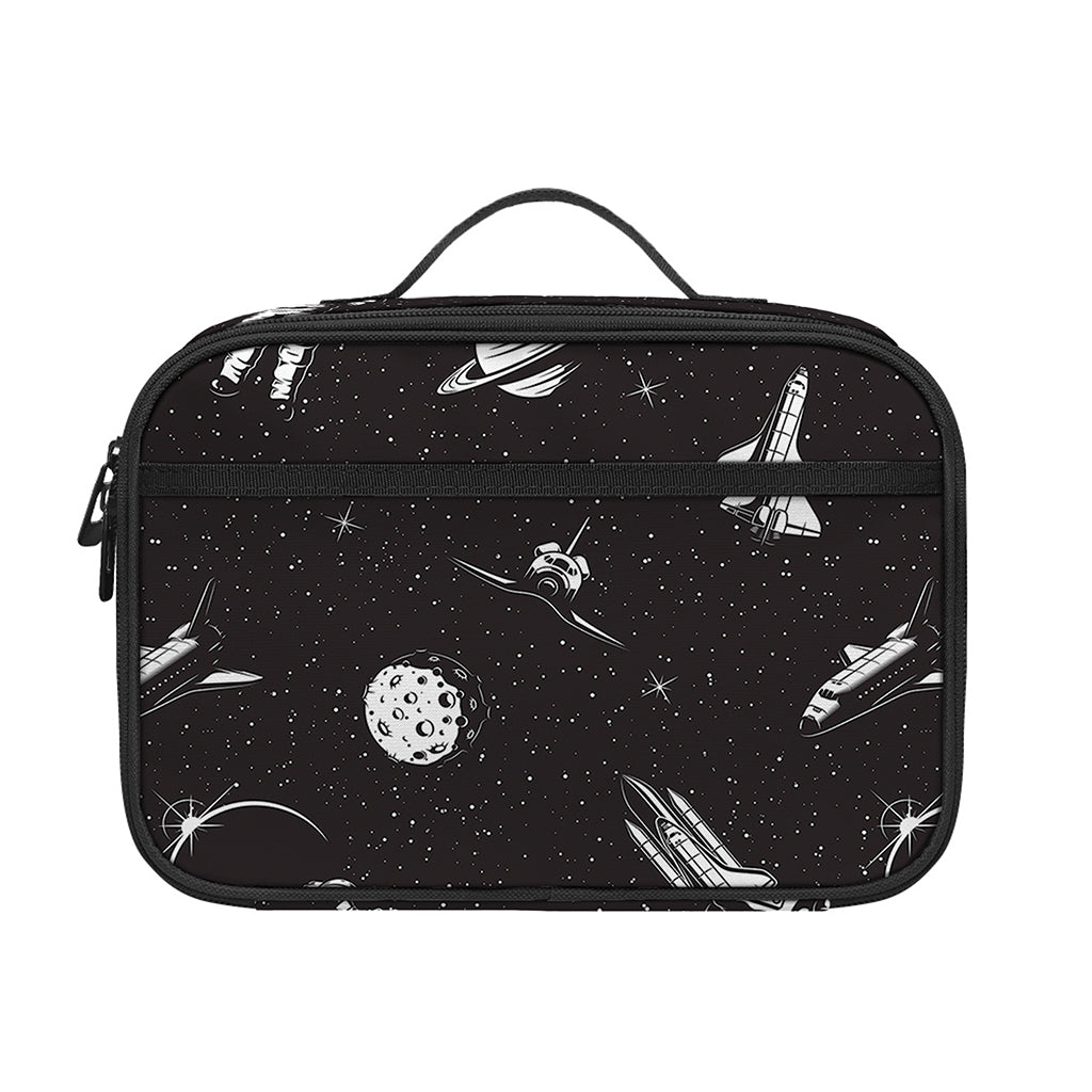 Astronaut In Space Pattern Print Portable Lunch Bag
