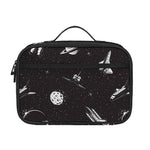 Astronaut In Space Pattern Print Portable Lunch Bag