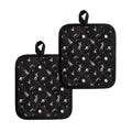 Astronaut In Space Pattern Print Pot Holders