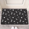 Astronaut In Space Pattern Print Rubber Doormat