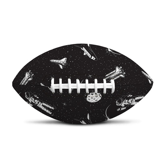 Astronaut In Space Pattern Print Rugby Ball