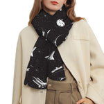 Astronaut In Space Pattern Print Scarf