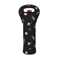 Astronaut In Space Pattern Print Single Neoprene Wine Tote
