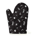 Astronaut In Space Pattern Print Single Oven Mitt
