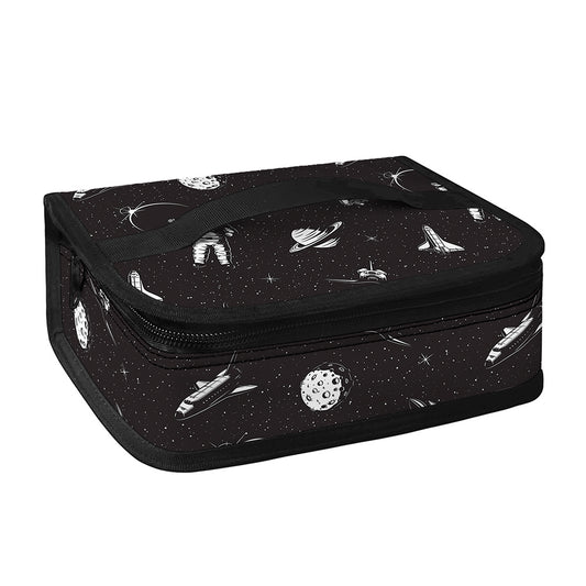 Astronaut In Space Pattern Print Small Lunch Bag