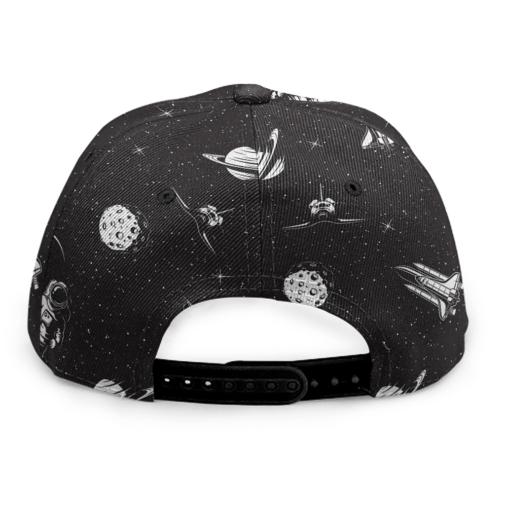 Astronaut In Space Pattern Print Snapback Cap