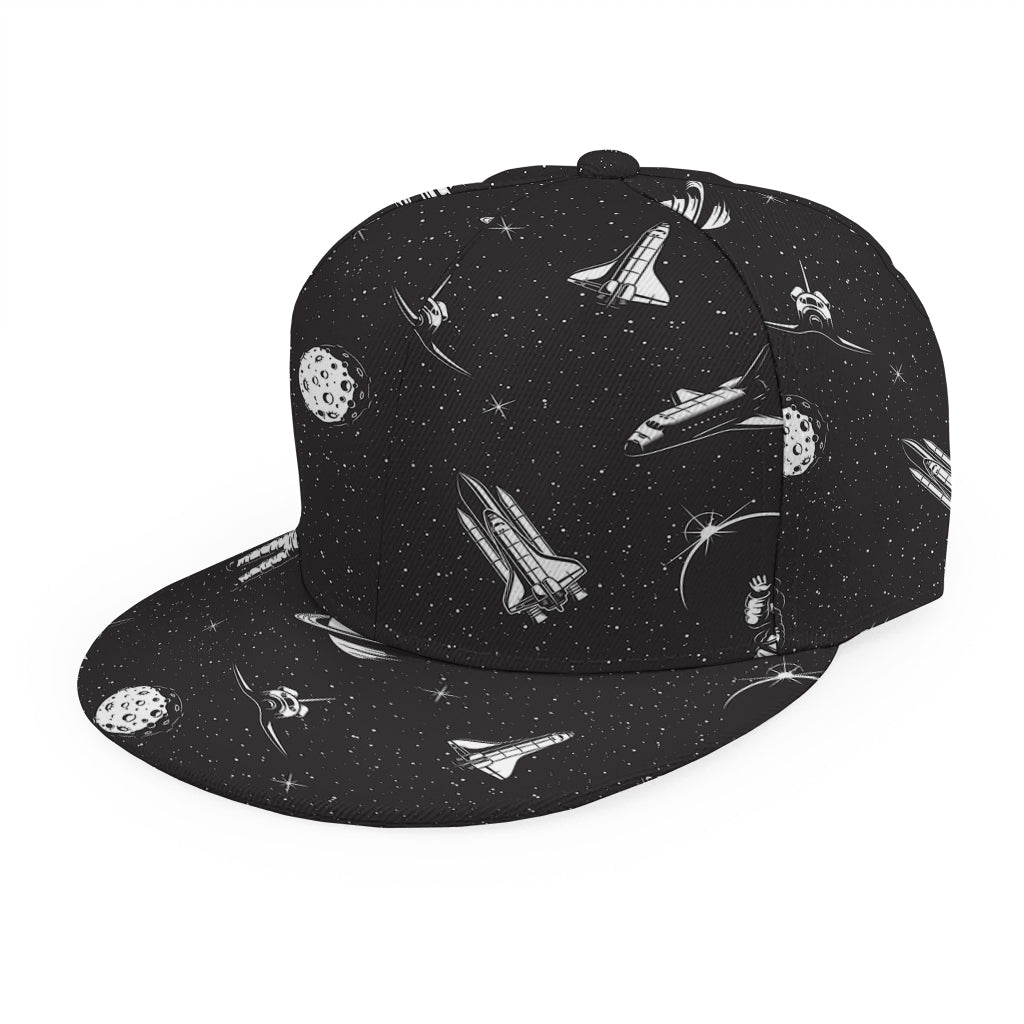 Astronaut In Space Pattern Print Snapback Cap