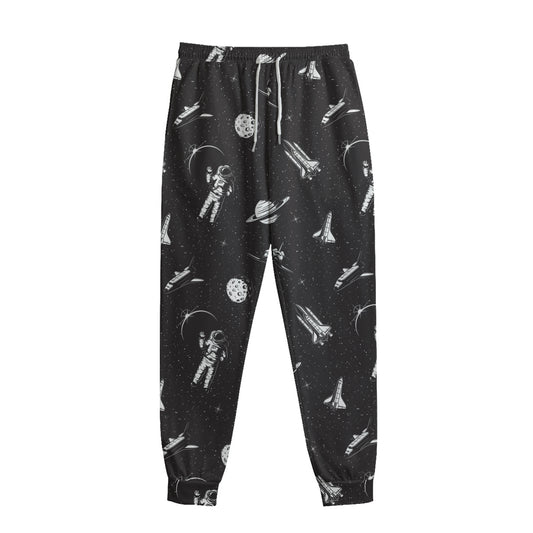 Astronaut In Space Pattern Print Sweatpants