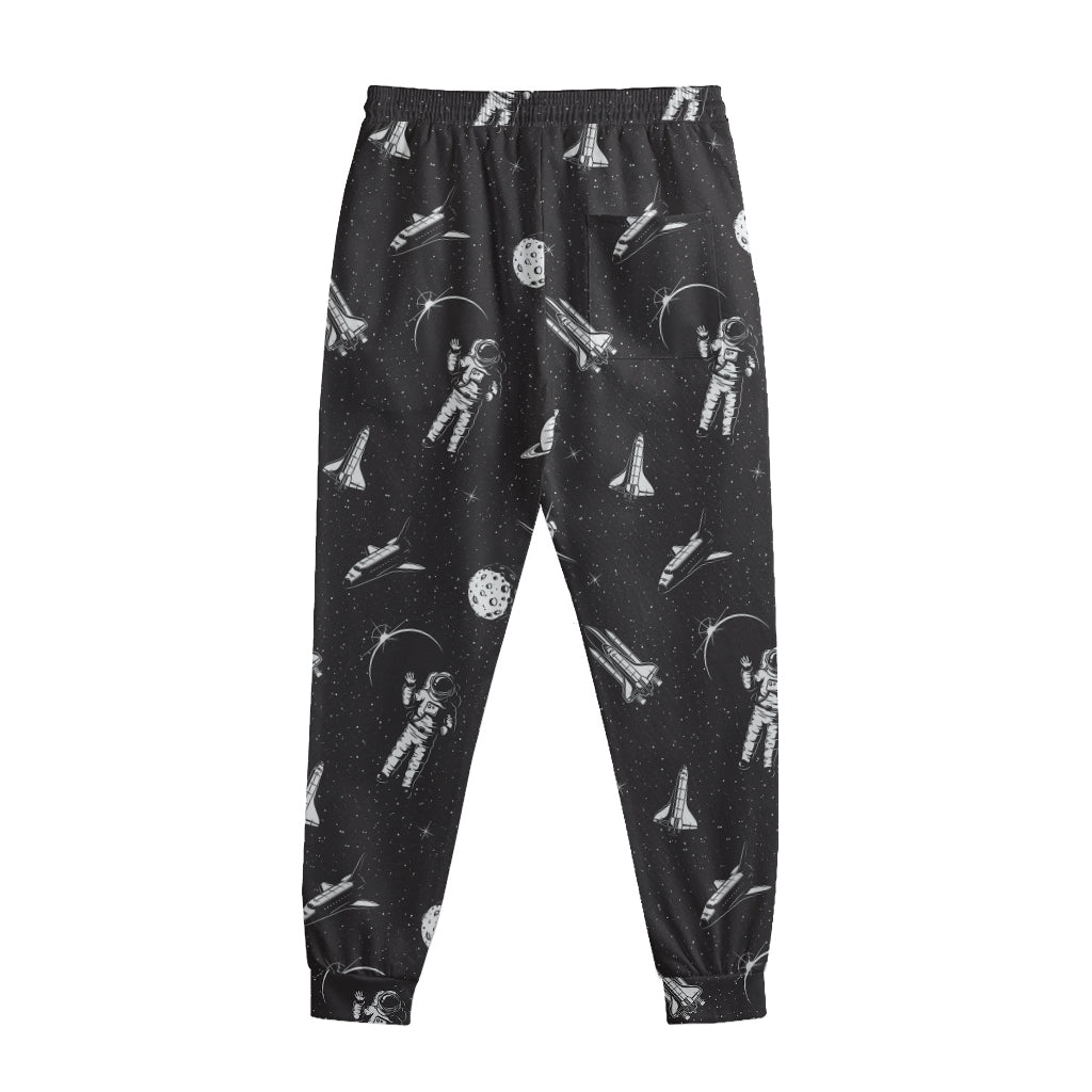 Astronaut In Space Pattern Print Sweatpants