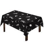 Astronaut In Space Pattern Print Tablecloth