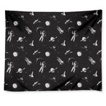 Astronaut In Space Pattern Print Tapestry