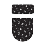 Astronaut In Space Pattern Print Toilet Lid And Tank Cover Set