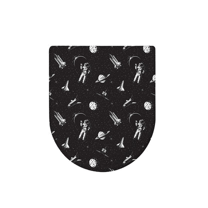Astronaut In Space Pattern Print Toilet Lid Cover