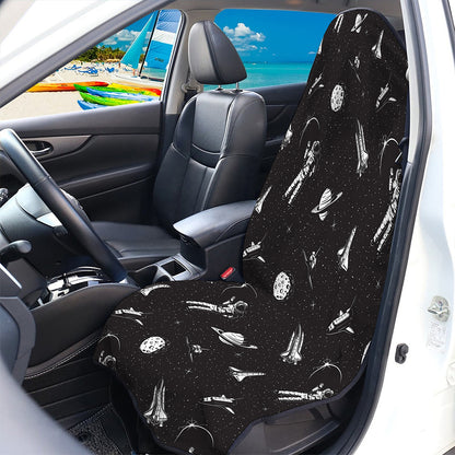 Astronaut In Space Pattern Print Waterproof Car Seat Cover
