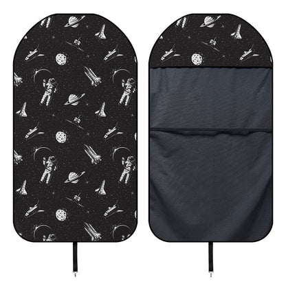 Astronaut In Space Pattern Print Waterproof Car Seat Cover