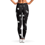 Astronaut In Space Pattern Print Women's Leggings