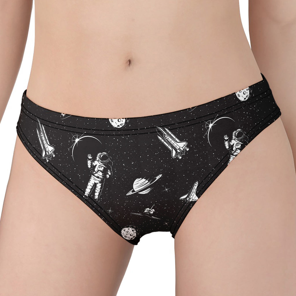 Astronaut In Space Pattern Print Women's Panties