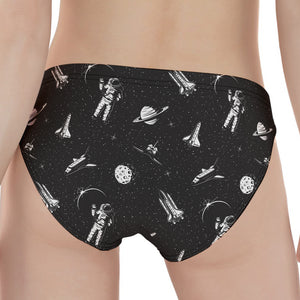 Astronaut In Space Pattern Print Women's Panties