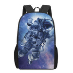 Astronaut On Space Mission Print 17 Inch Backpack