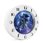 Astronaut On Space Mission Print Alarm Clock
