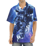 Astronaut On Space Mission Print Aloha Shirt