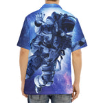 Astronaut On Space Mission Print Aloha Shirt
