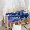 Astronaut On Space Mission Print Baby Crib Sheet