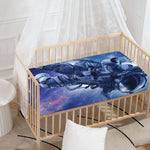 Astronaut On Space Mission Print Baby Crib Sheet