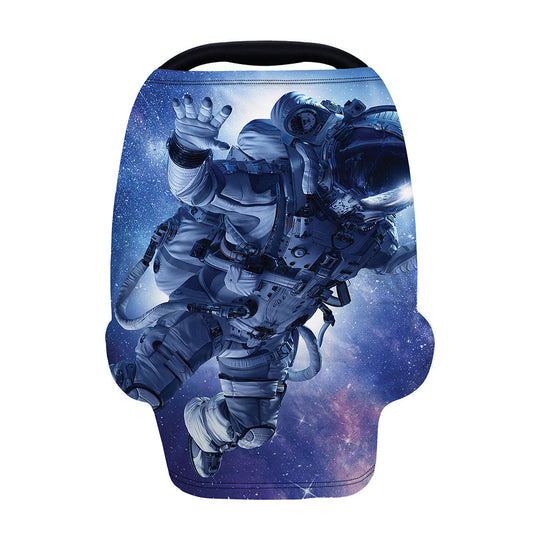 Astronaut On Space Mission Print Baby Seat Cover