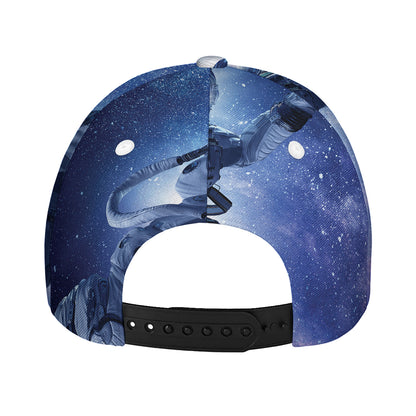 Astronaut On Space Mission Print Baseball Cap