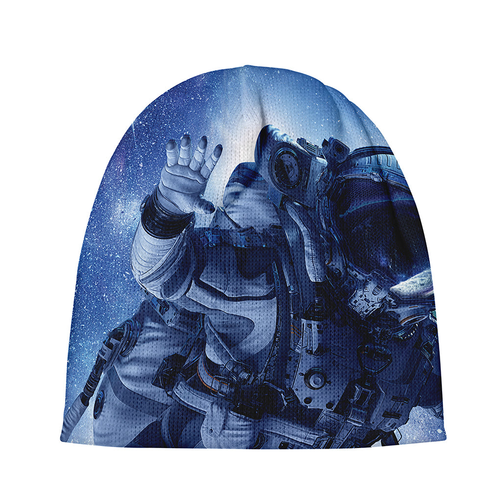 Astronaut On Space Mission Print Beanie