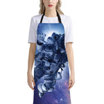 Astronaut On Space Mission Print Bib Apron With Pocket
