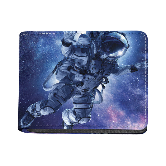 Astronaut On Space Mission Print Bifold Wallet