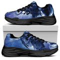 Astronaut On Space Mission Print Black Chunky Shoes