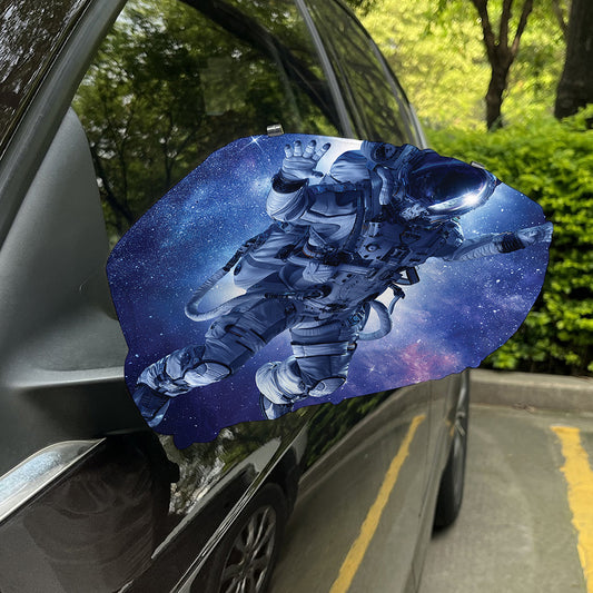 Astronaut On Space Mission Print Car Side Mirror Covers