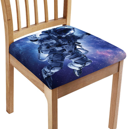 Astronaut On Space Mission Print Chair Cushion Cover