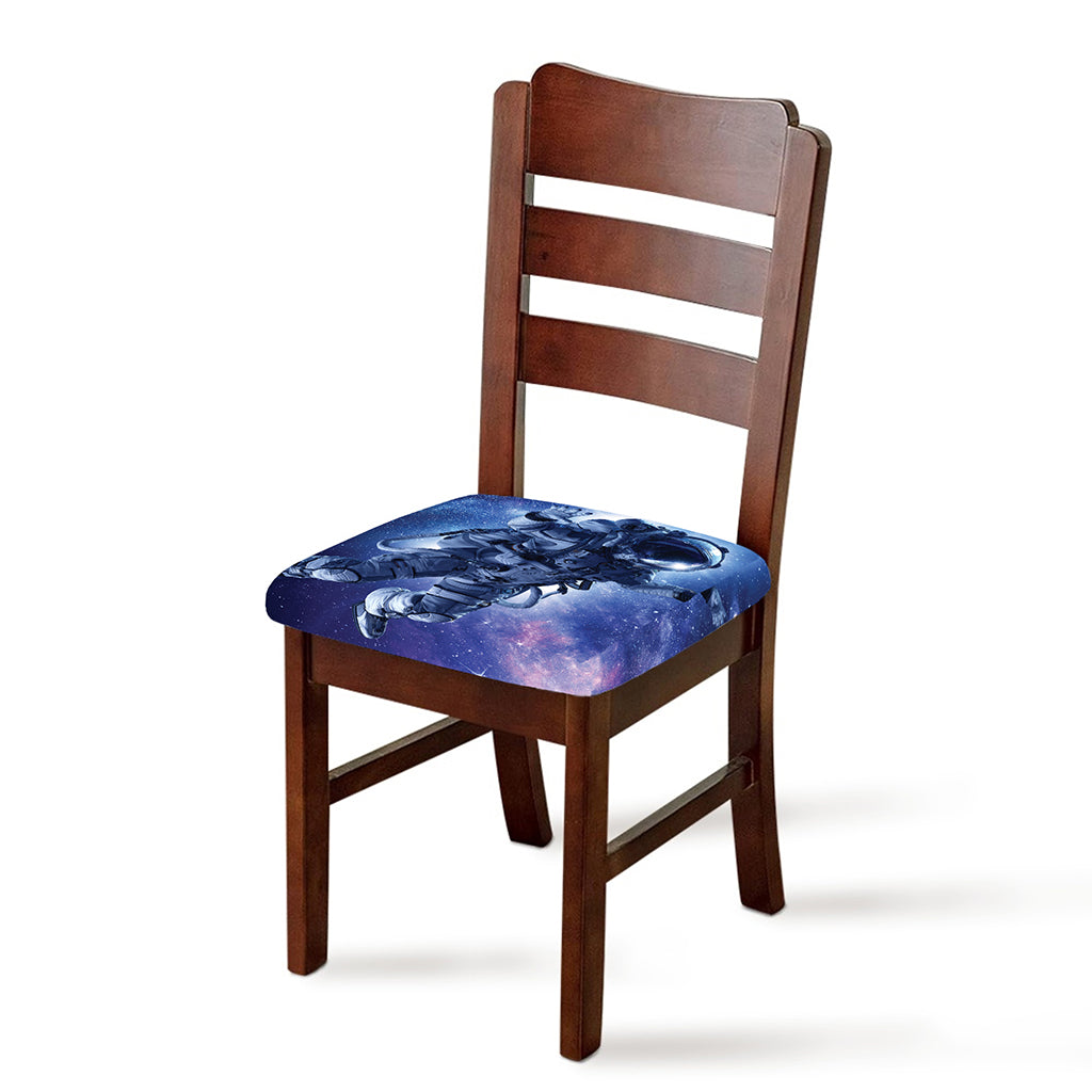 Astronaut On Space Mission Print Chair Cushion Cover