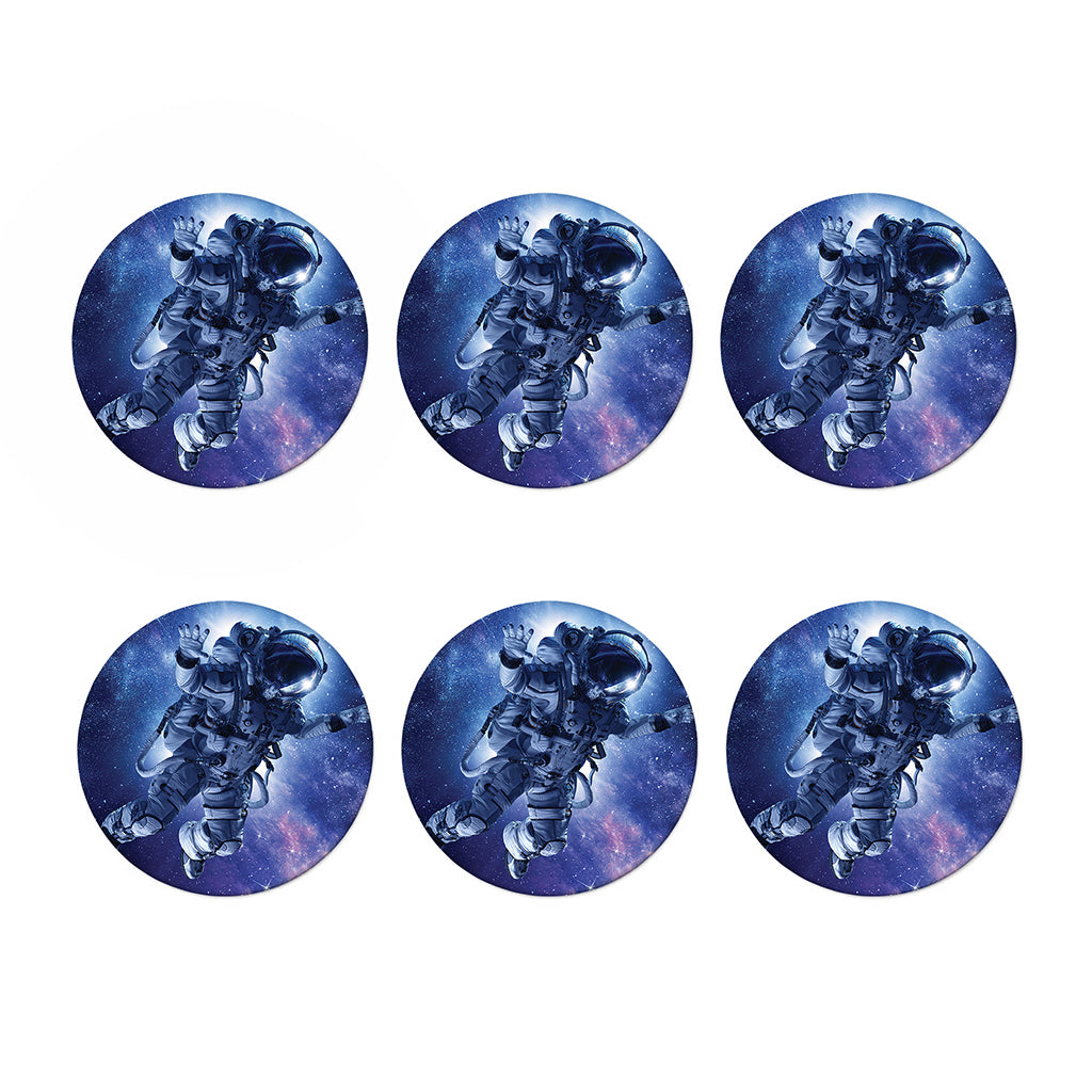 Astronaut On Space Mission Print Coaster Set