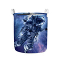 Astronaut On Space Mission Print Collapsible Laundry Basket
