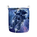 Astronaut On Space Mission Print Collapsible Laundry Basket