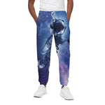 Astronaut On Space Mission Print Cotton Pants