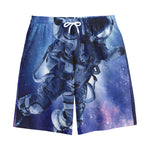 Astronaut On Space Mission Print Cotton Shorts