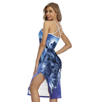 Astronaut On Space Mission Print Cross Back Cami Dress