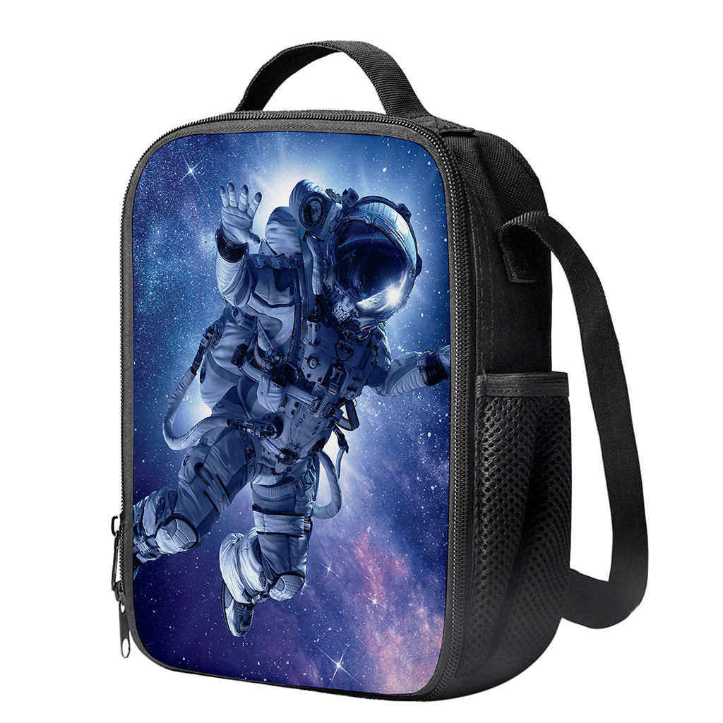 Astronaut On Space Mission Print Crossbody Lunch Bag
