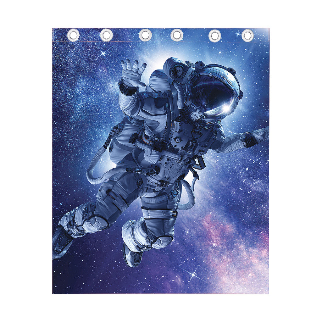 Astronaut On Space Mission Print Curtain